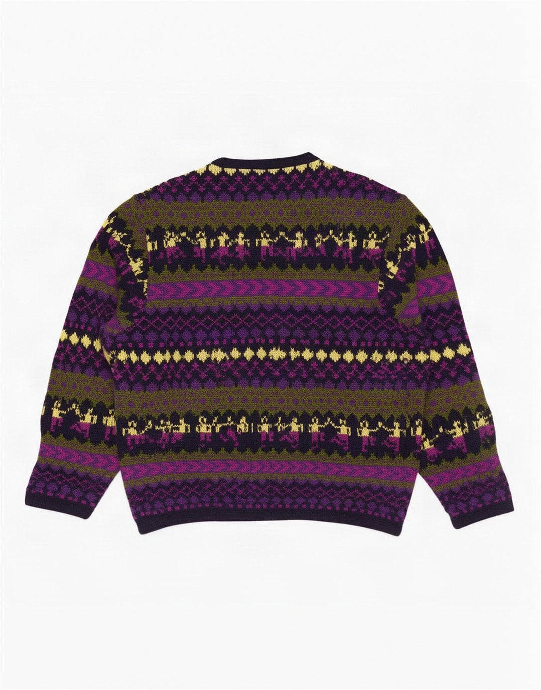 Suéter cardigã feminino Pancari UK 14 médio multicolorido Fair Isle