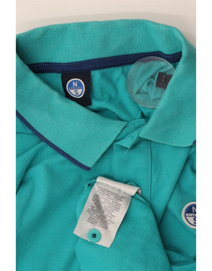Camisa polo masculina North Sails grande algodão azul