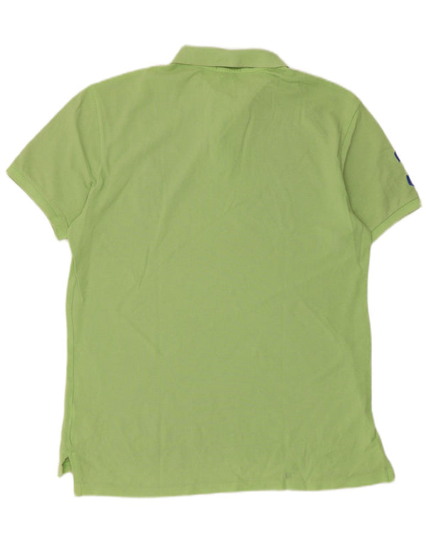 Camisa Polo Ralph Lauren Masculina Graphic Slim Fit Grande Algodão Verde
