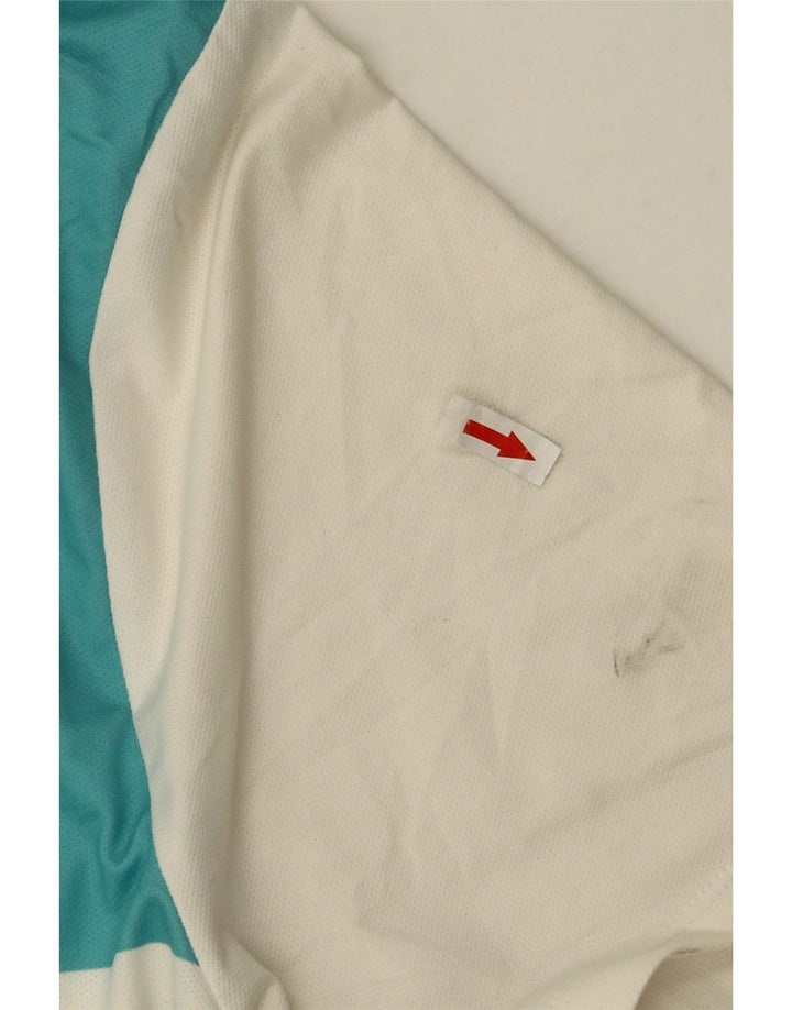 Camisa polo masculina Nike Dri Fit XL branca colorblock poliéster