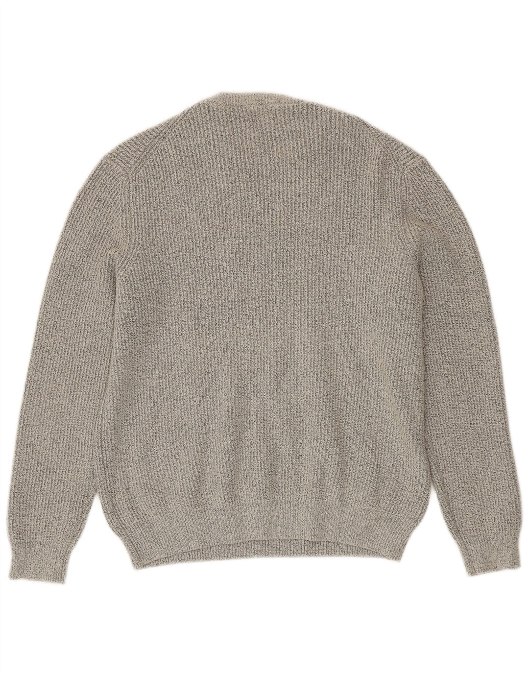 Suéter masculino Marks & Spencer com gola redonda, grande poliamida cinza