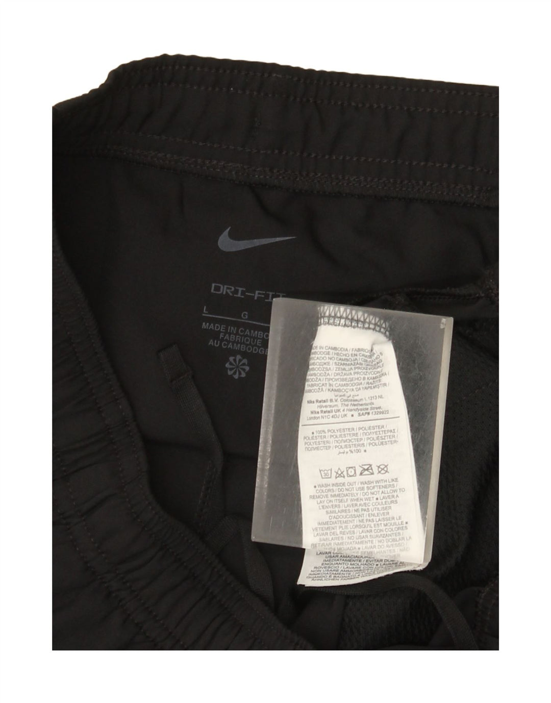 Calça Nike Dri Fit Feminina UK 16 Grande Poliéster Preto