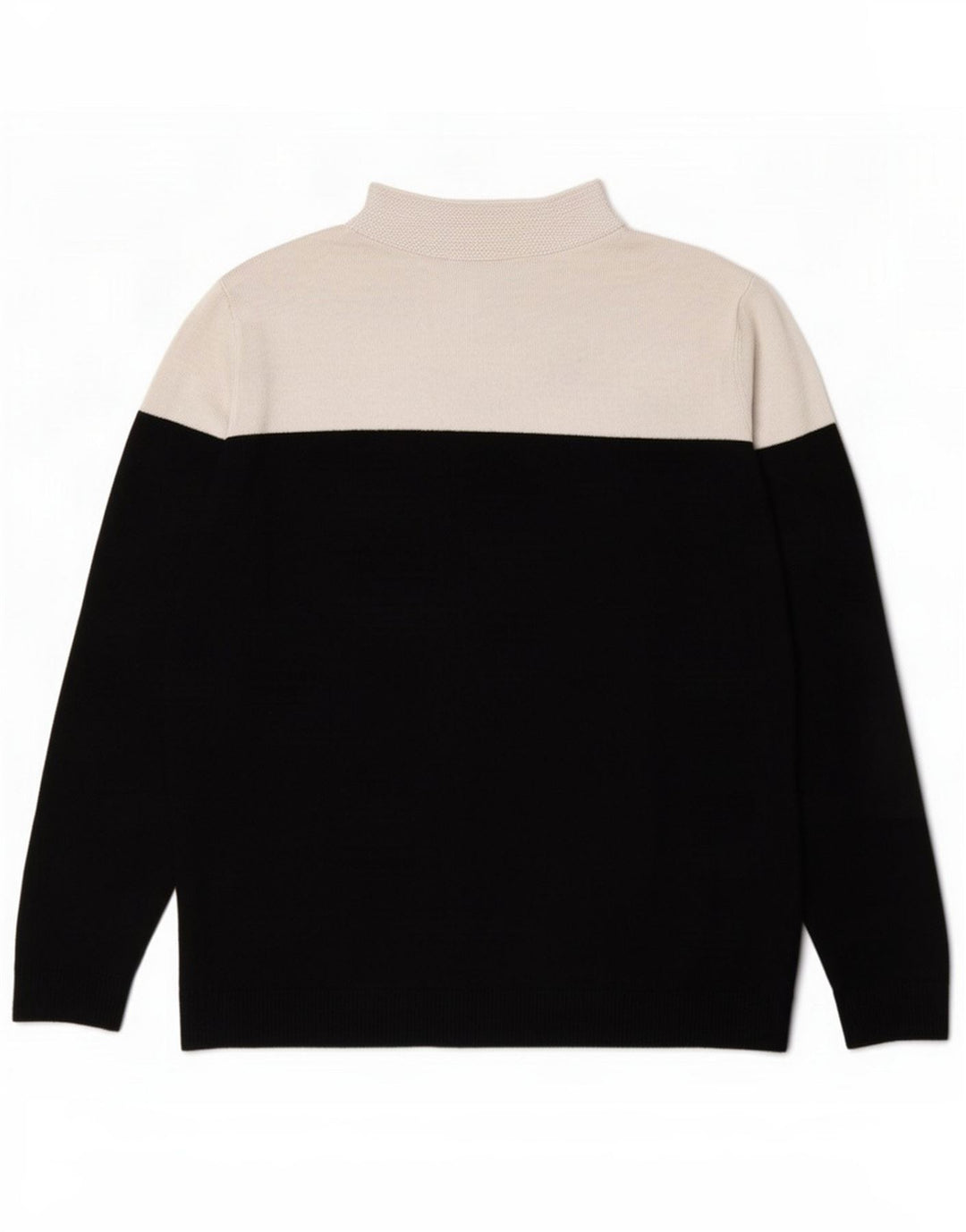 Suéter feminino com gola tartaruga da Marks & Spencer Reino Unido 10 pequeno preto