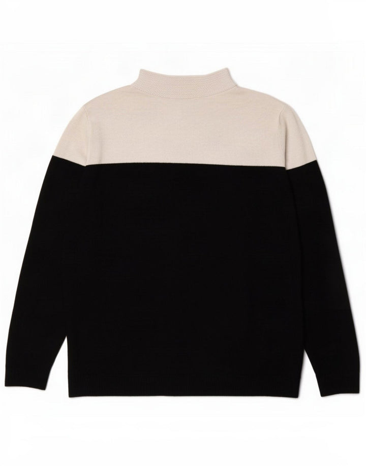 Suéter feminino com gola tartaruga da Marks & Spencer Reino Unido 10 pequeno preto