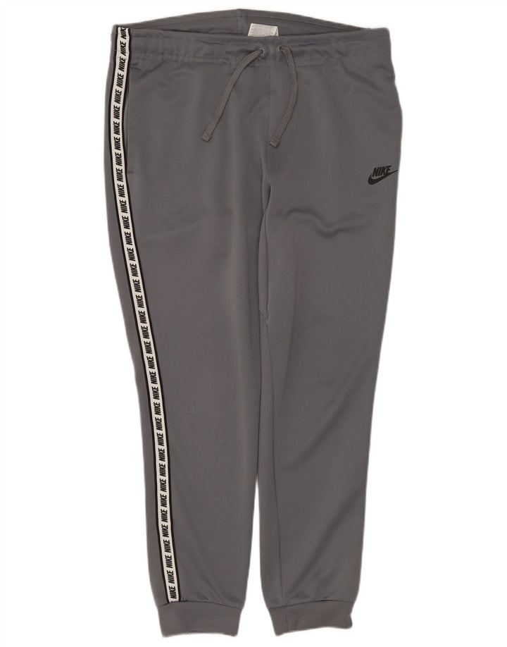 Calça de treino masculina Nike Graphic Joggers cinza médio colorblock