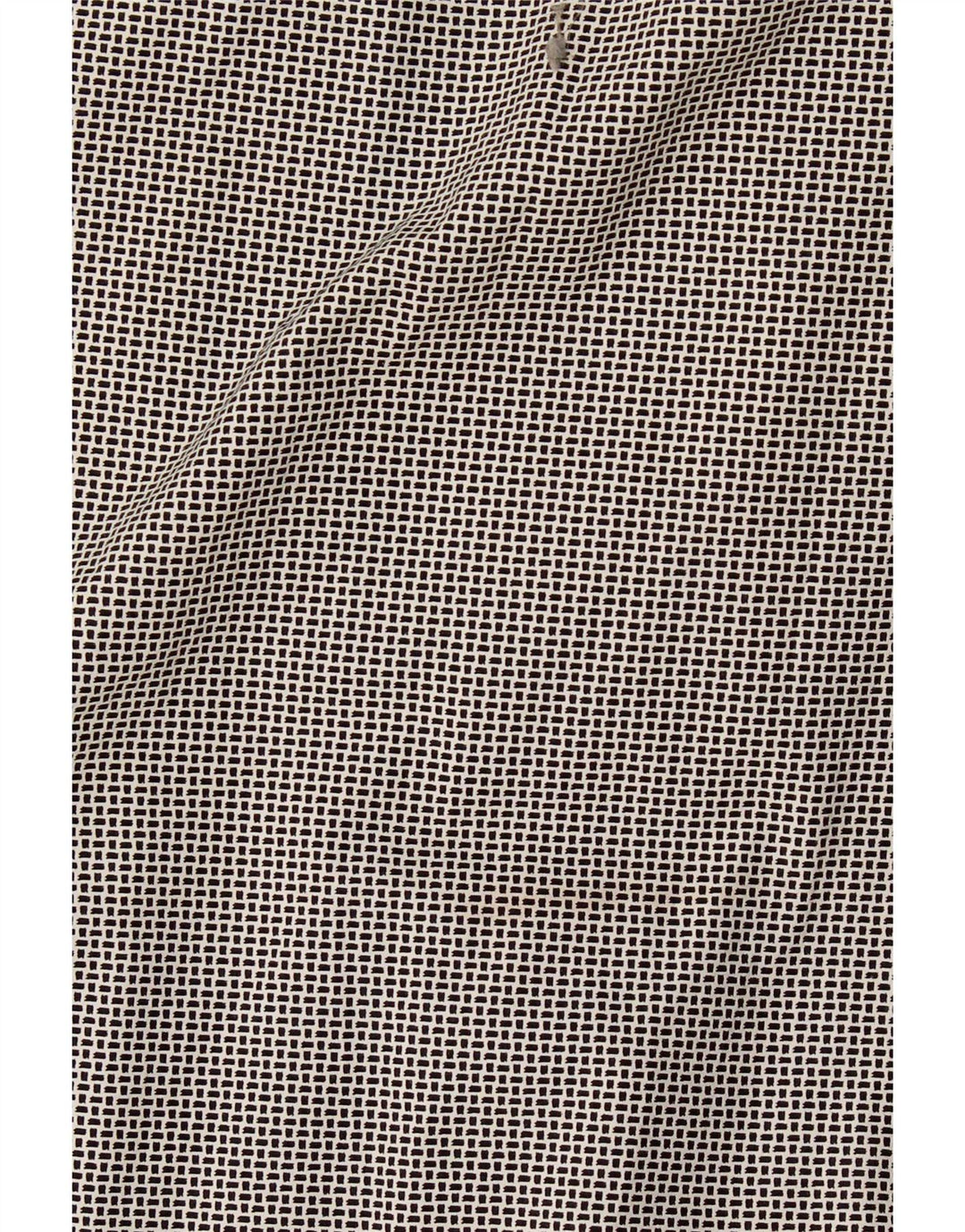 Camisa masculina Hugo Boss Regular Fit algodão geométrico preto médio