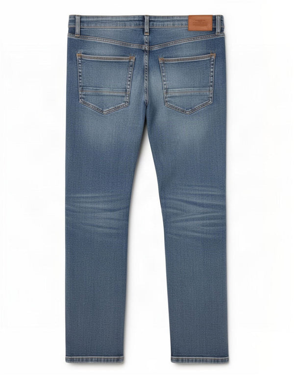 Marks & Spencer Mens Slim Jeans W34 L29 Azul Algodão