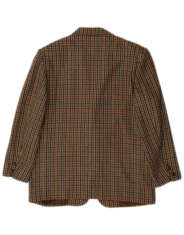 Jaqueta blazer feminina Les Copains com 2 botões IT 44 médio marrom houndstooth