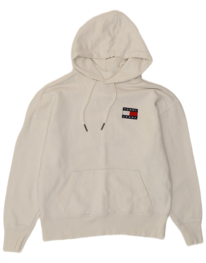 TOMMY HILFIGER moletom com capuz masculino XS algodão branco