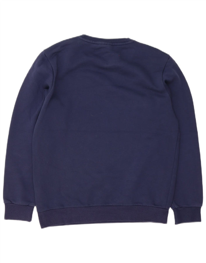 Puma moletom masculino jumper pequeno algodão azul marinho