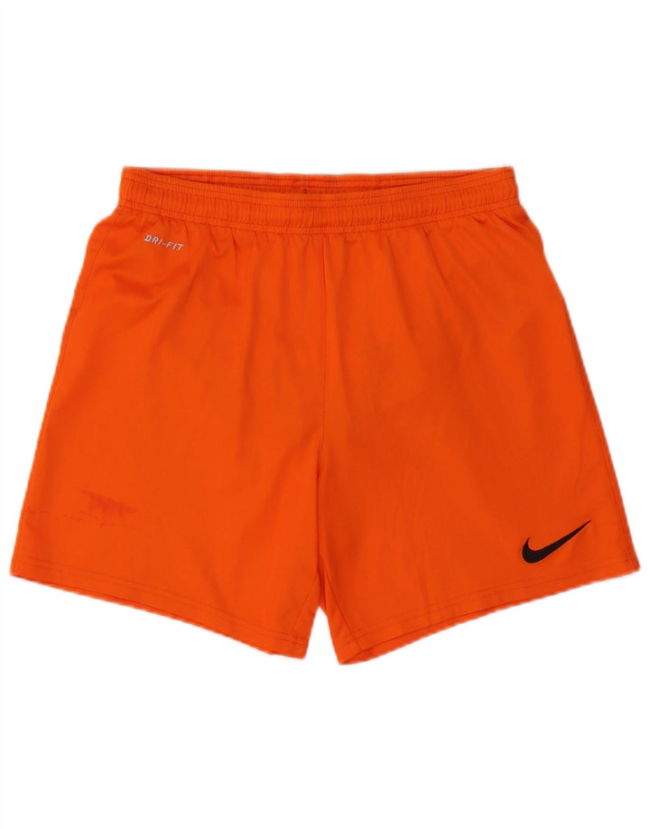 Nike Mens Dri Fit Sport Shorts Pequeno Laranja