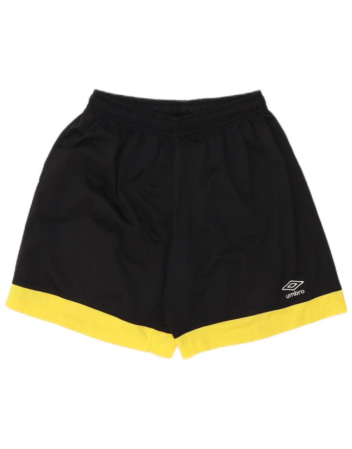 UMBRO Mens Sport Shorts Médio Preto Colourblock Poliéster