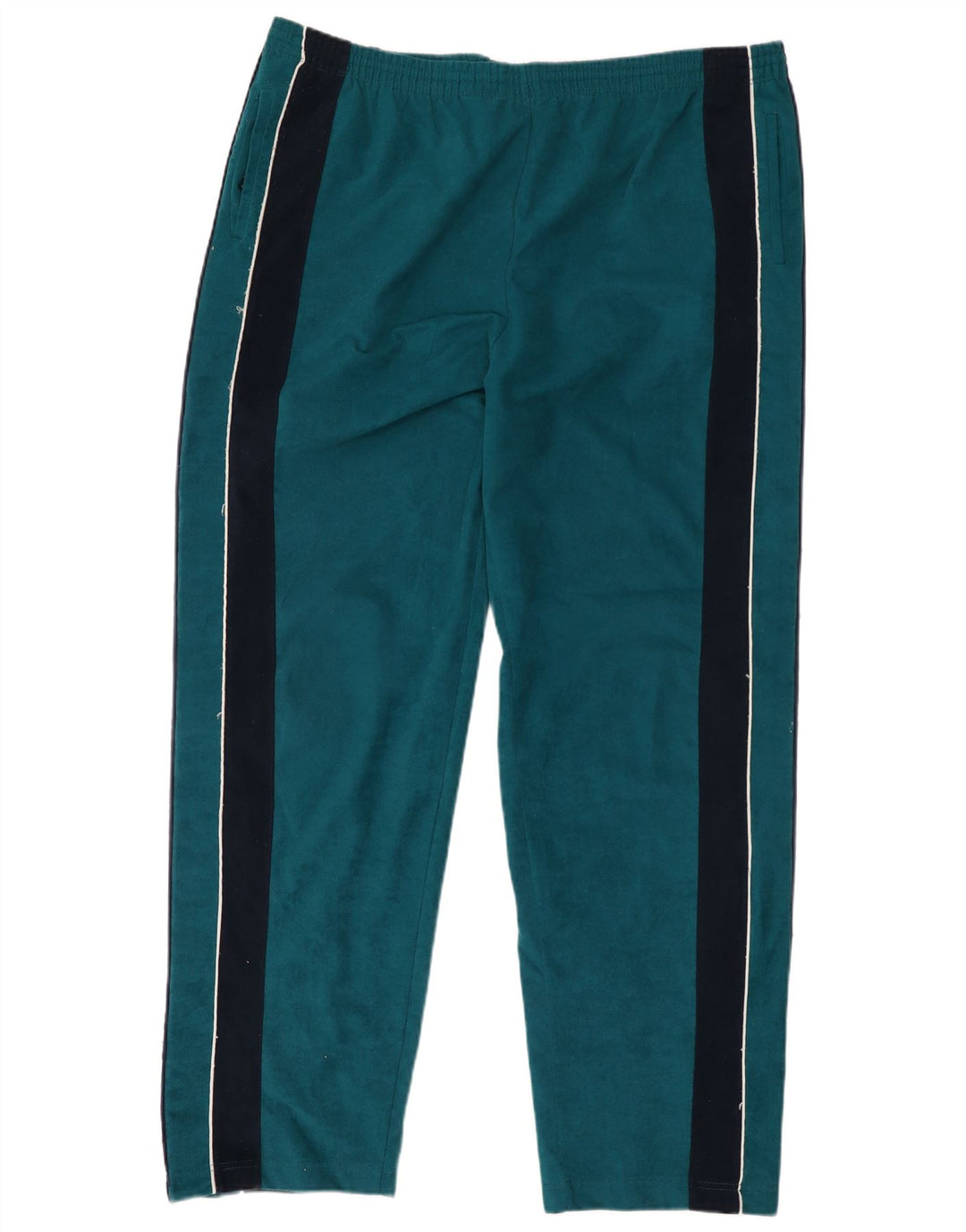 Calça de treino masculina Kappa com estampa gráfica grande azul colorblock poliéster