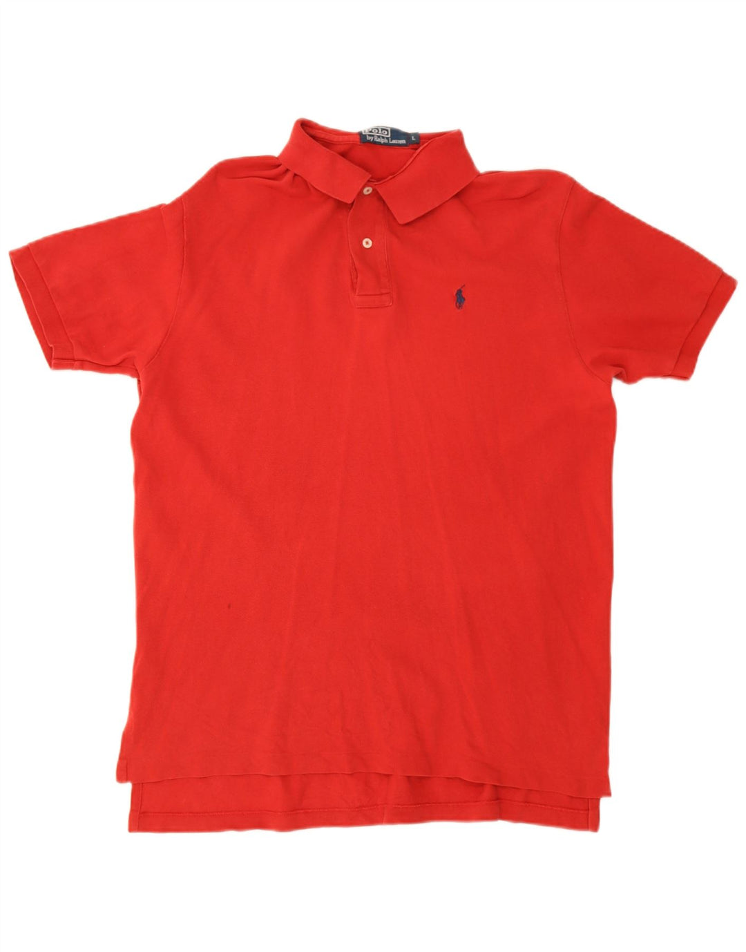 Camisa polo masculina Ralph Lauren grande algodão vermelho