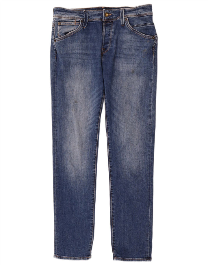 JACK & JONES Mens Jeans Slim W30 L30 Azul Algodão