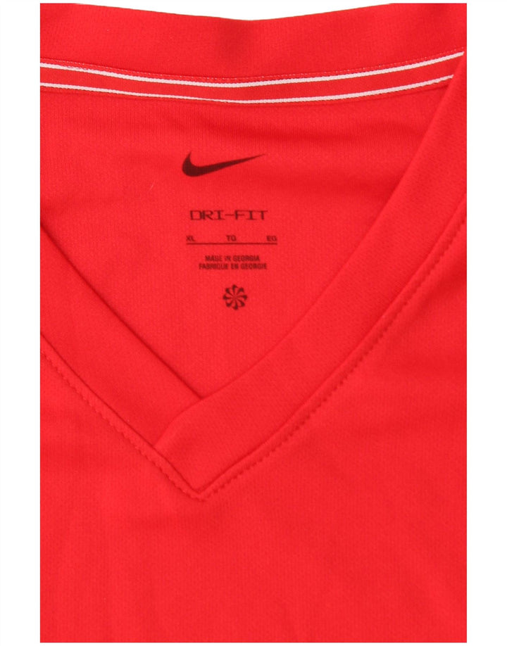 NIKE Mens Dri Fit T-Shirt Top XL Red