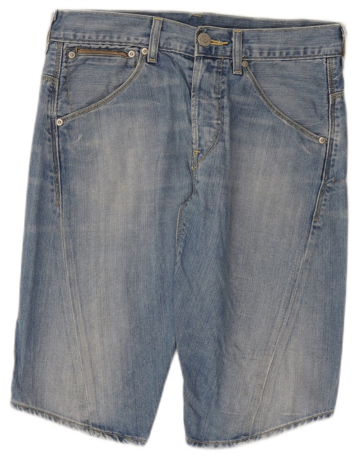Shorts jeans masculinos Levi's XS W30 algodão azul