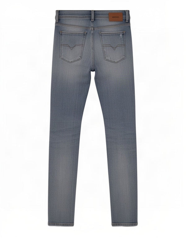 Diesel Mens Sleenker Distressed Slim Skinny Jeans W30 L32 Azul Algodão