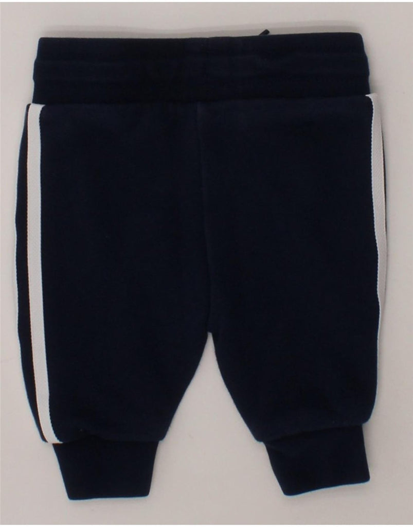 ADIDAS Baby Boys Joggers Tracksuit Trousers 0-3 Months Navy Blue Vintage Adidas and Second-Hand Adidas from Messina Hembry 