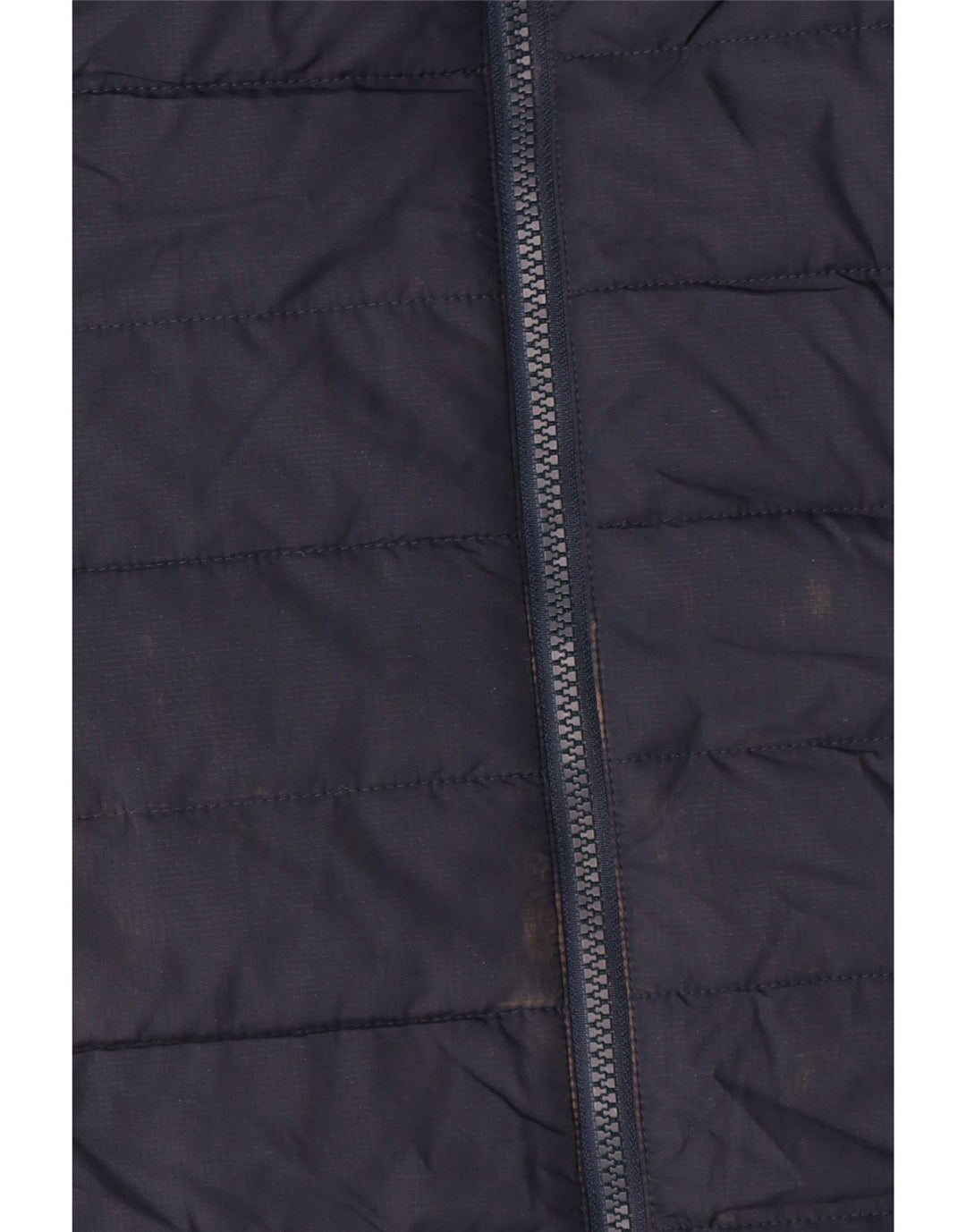 Casaco acolchoado com capuz feminino Jack Wolfskin Reino Unido 8/10 pequeno azul marinho poliéster