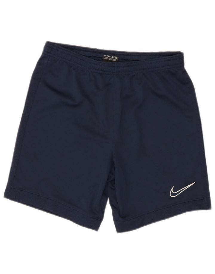 NIKE Boys Dri Fit Sport Shorts 10-11 Years Medium  Navy Blue Polyester