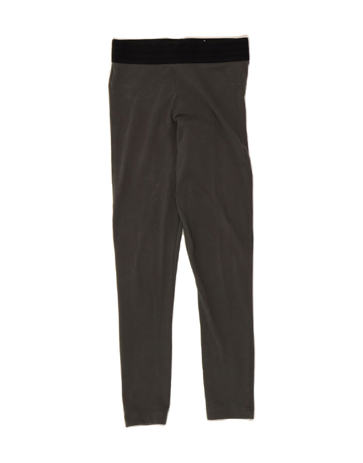 ADIDAS Womens Leggings UK 8/10 Small Grey Cotton Vintage Adidas and Second-Hand Adidas from Messina Hembry 