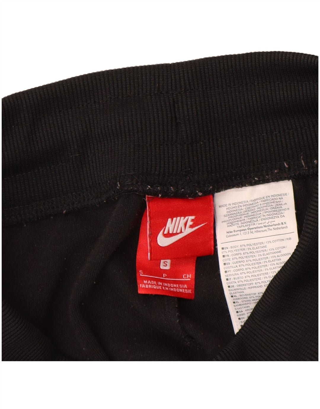 Calça de treino feminina Nike Joggers UK 8 Small Black Colourblock