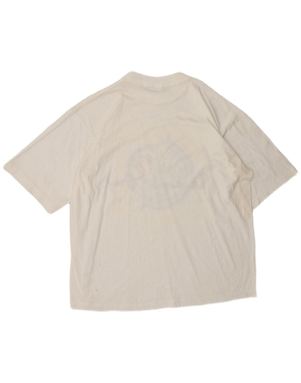 Camiseta gráfica vintage masculina World Tour 94-95 Top XL algodão branco