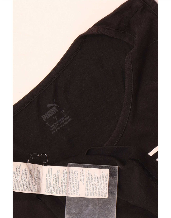 Puma moletom masculino jumper grande algodão preto