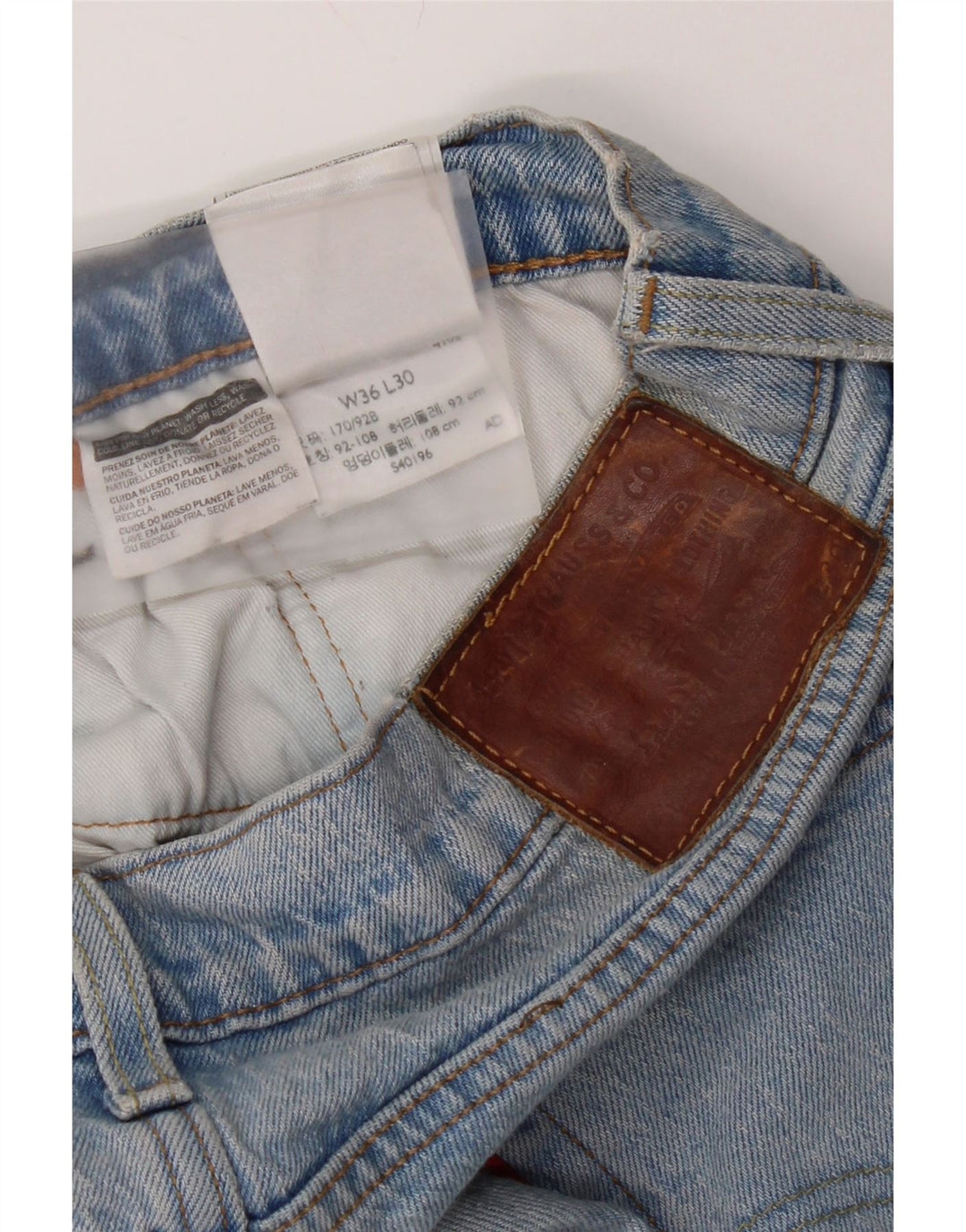 Calça Jeans Levis 511 Slim Masculina W36 L30 Azul Algodão