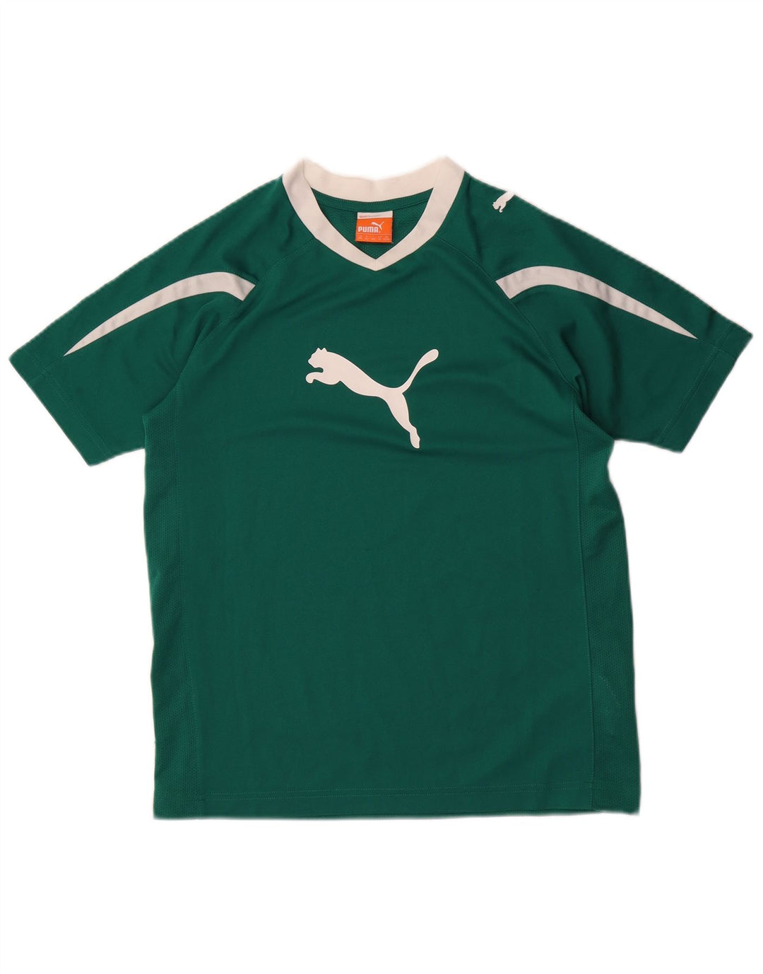 Camiseta PUMA Meninos Graphic 13-14 Anos Verde Poliéster