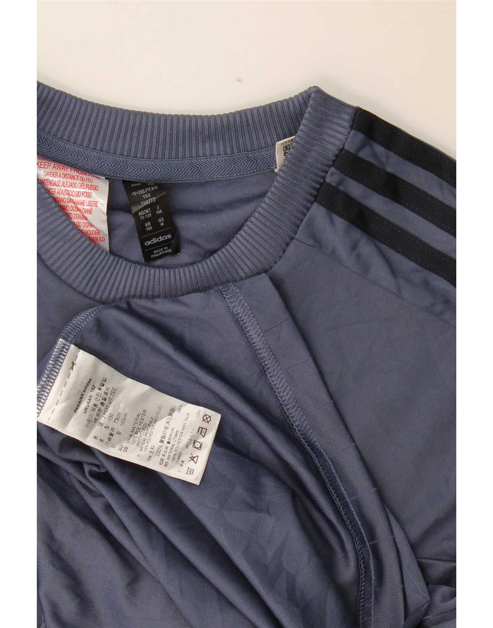 Camiseta Adidas Menino Graphic Top 11-12 Anos Azul Marinho Poliéster