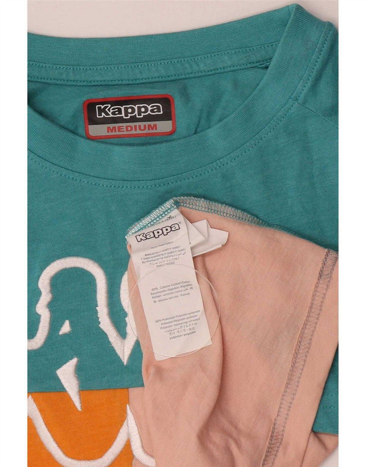 Camiseta feminina gráfica Kappa UK 14 Medium Multicolor Colorblock