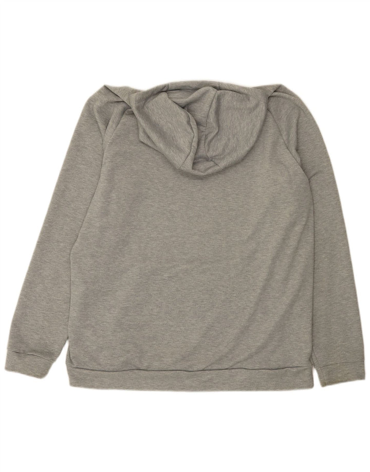 Nike masculino gráfico moletom com capuz XL cinza manchado de poliéster