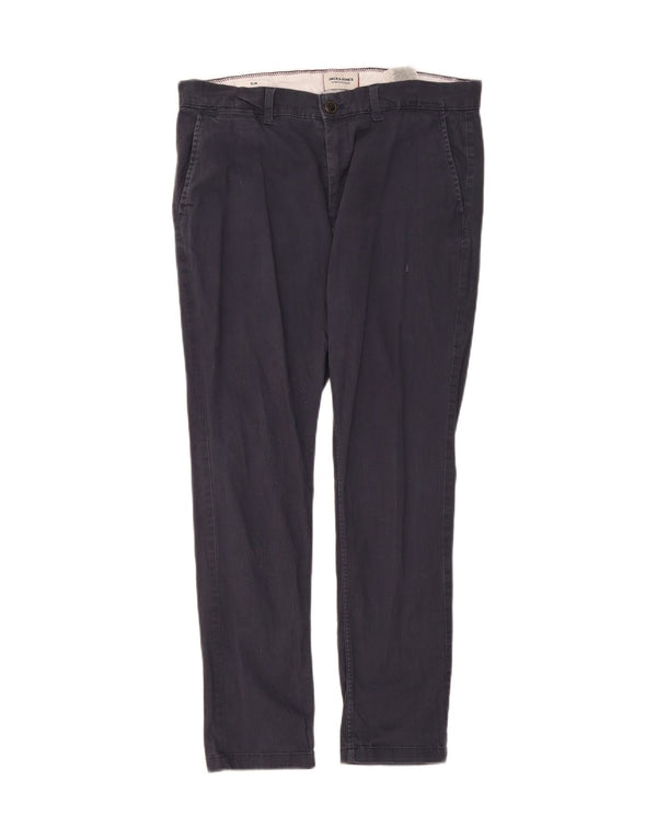 Calça Chino Masculina Slim Jack & Jones W34 L29 Algodão Azul Marinho