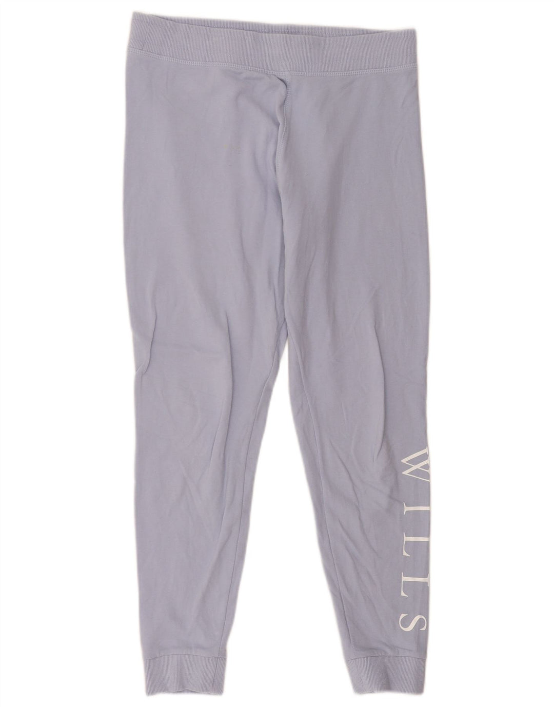 Calça esportiva feminina Jack Wills com estampa gráfica e joggers UK 12 azul médio