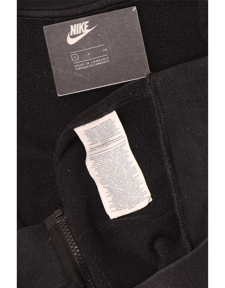 Suéter Nike masculino com capuz e zíper pequeno preto