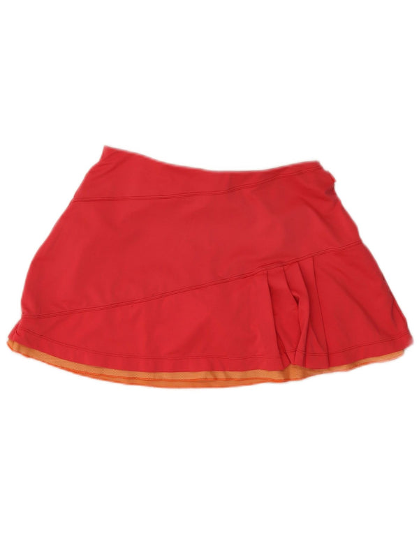 Nike Womens Dri Fit Tennis Saia Reino Unido 8/10 Pequeno Poliéster Vermelho