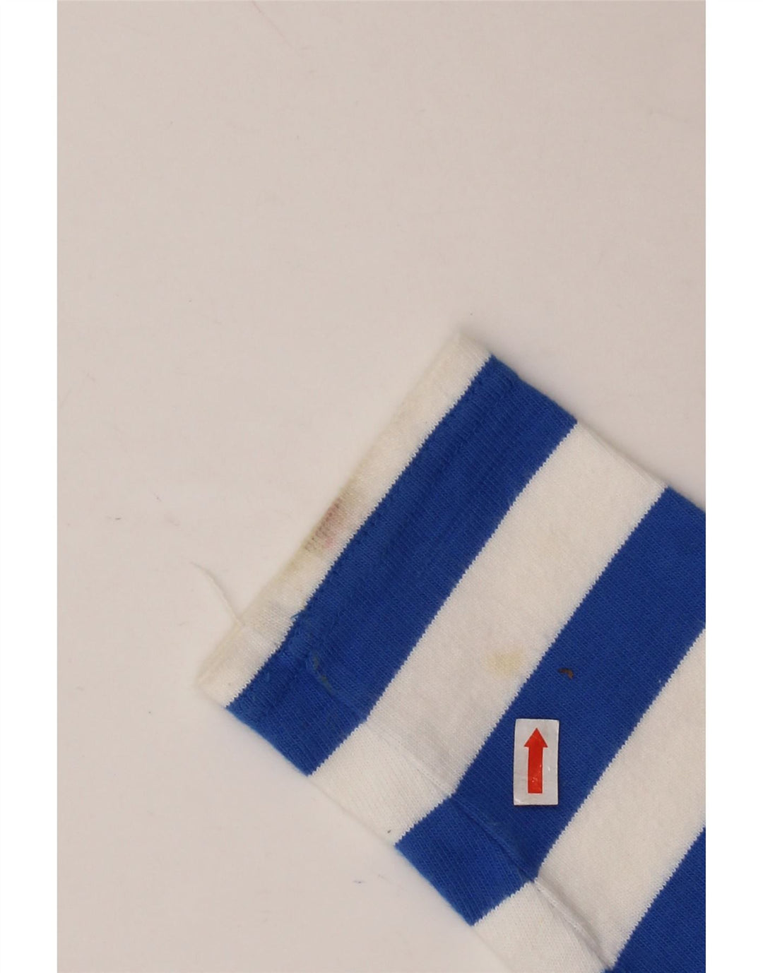 TOMMY HILFIGER Womens Top Long Sleeve UK 14 Medium Blue Striped Cotton