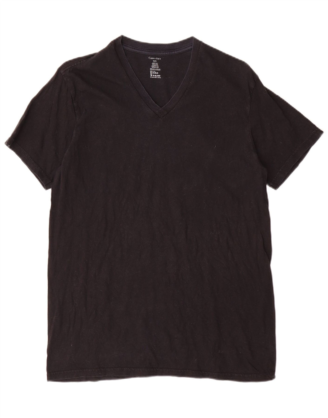 Camiseta masculina CALVIN KLEIN Top médio algodão preto