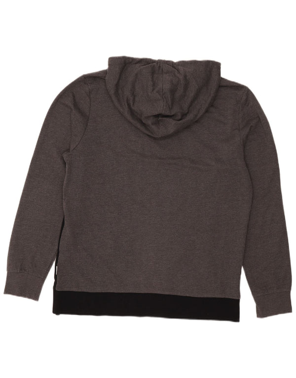 Jack & Jones moletom com capuz gráfico masculino XL cinza colorblock algodão