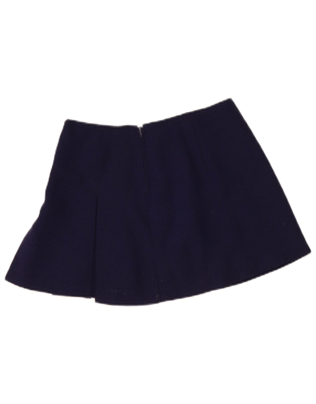 Minissaia feminina vintage W30 médio azul marinho