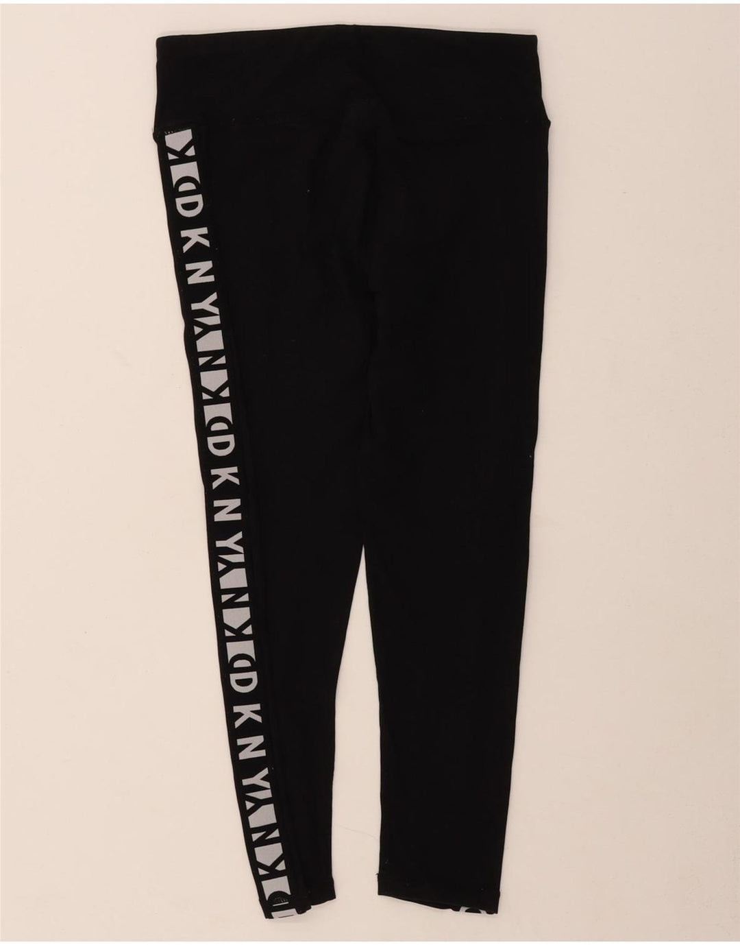 Leggings capri femininas DKNY UK 12 algodão preto médio