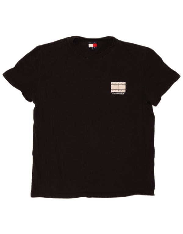 Camiseta masculina Tommy Hilfiger grande preta