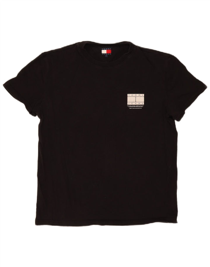 Camiseta masculina Tommy Hilfiger grande preta