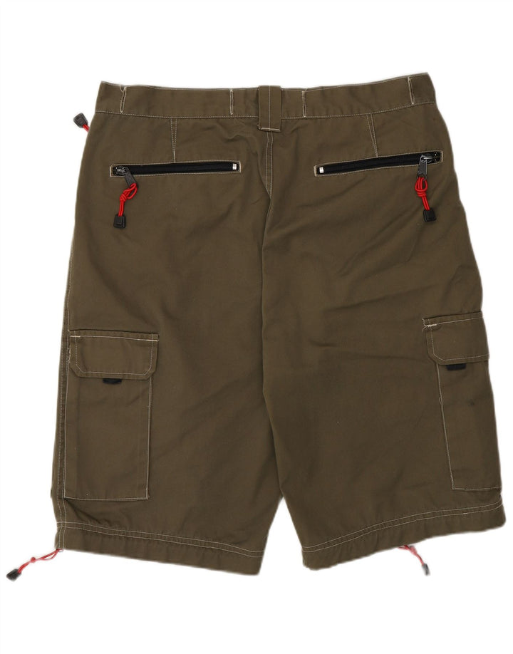 Shorts cargo masculino básico XL W38 poliéster cáqui