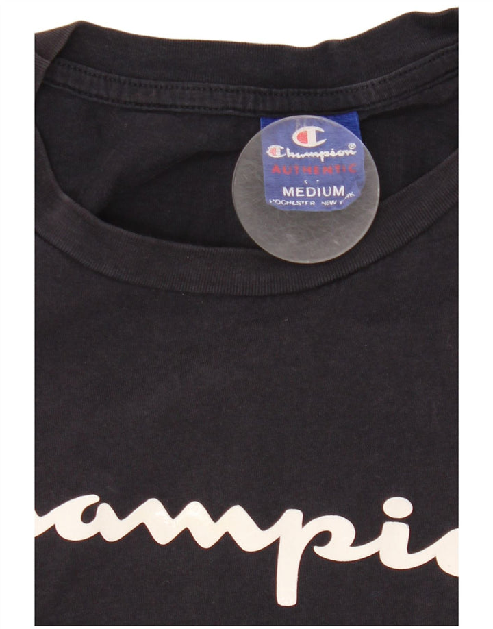 Camiseta masculina Champion Graphic Top Médio Algodão Azul Marinho