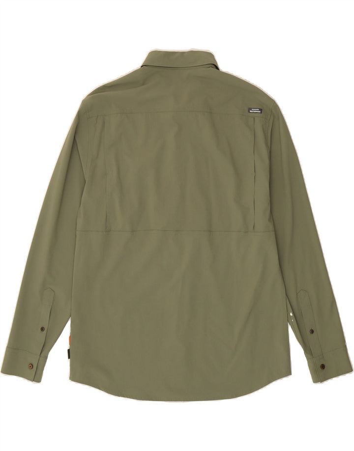 QUIKSILVER Mens Shirt Medium Green Nylon Vintage Quiksilver and Second-Hand Quiksilver from Messina Hembry 