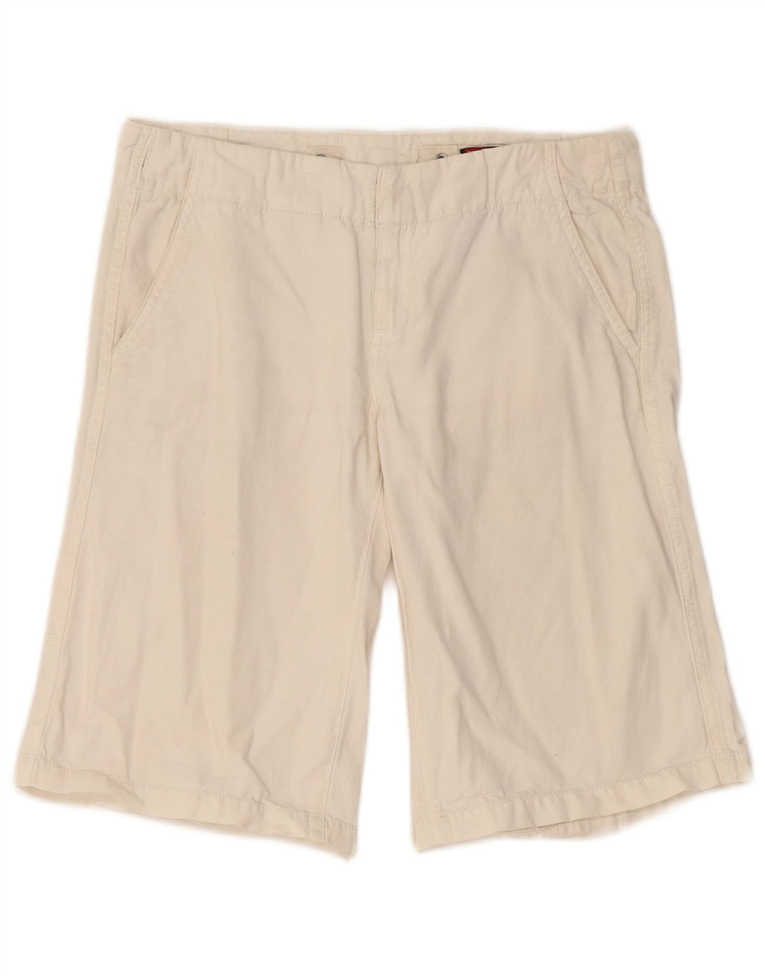 Shorts Chino Feminino Diesel W26 Pequeno Algodão Branco