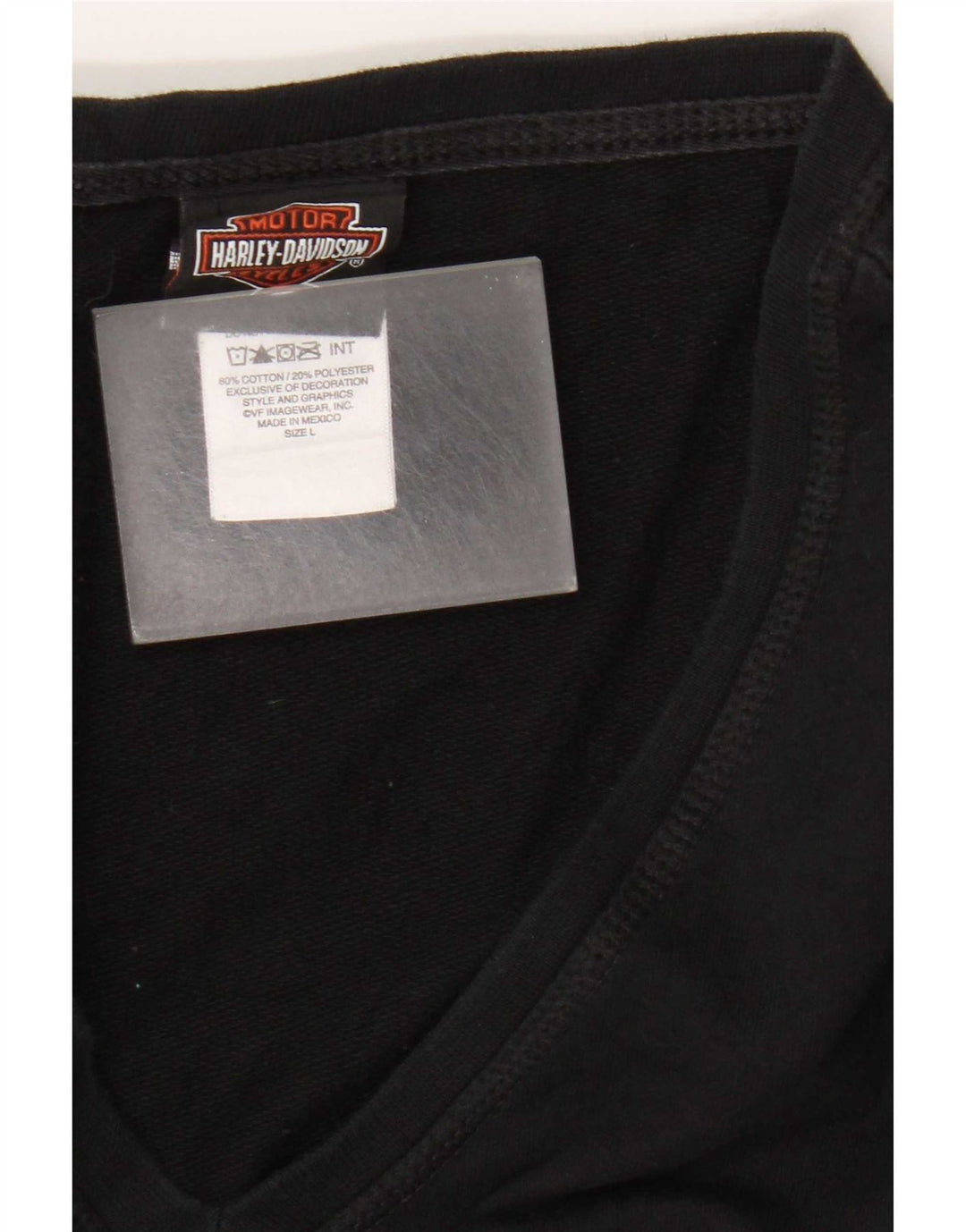 Suéter feminino Harley Davidson com corte gráfico Reino Unido 16 grande preto